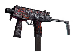 MP9 | Ruby Poison Dart (Battle-Scarred)